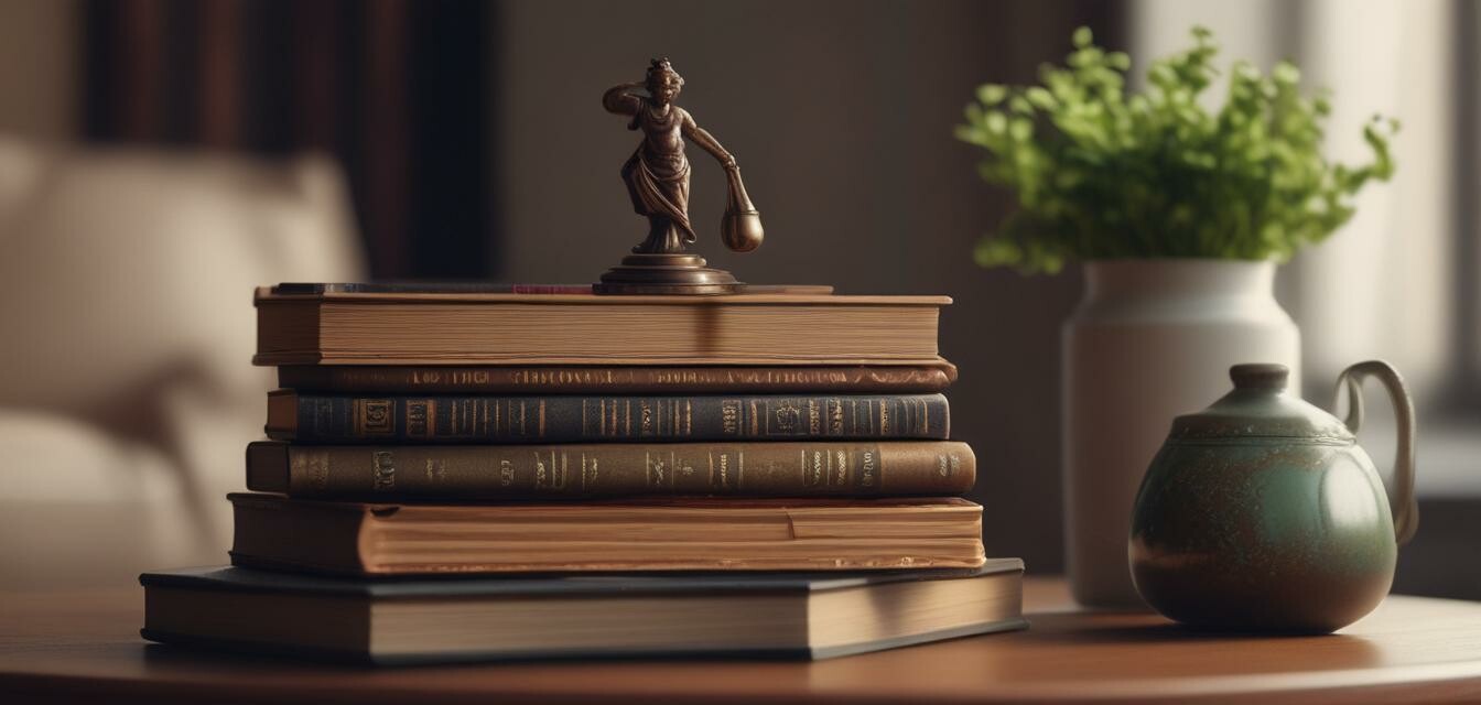 Books on coffee table